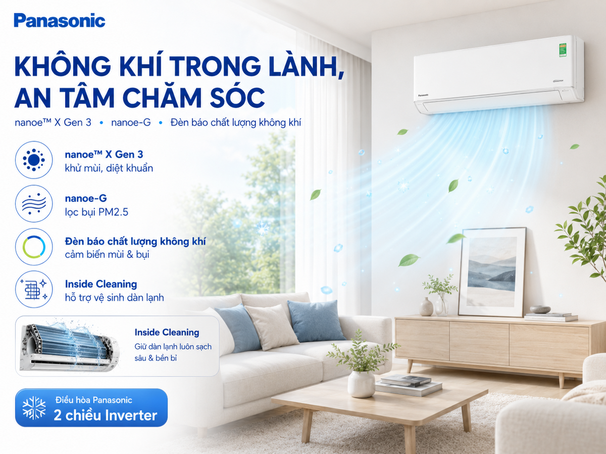 Không chỉ làm lạnh và sưởi ấm hiệu quả, máy còn bảo vệ sức khỏe người dùng