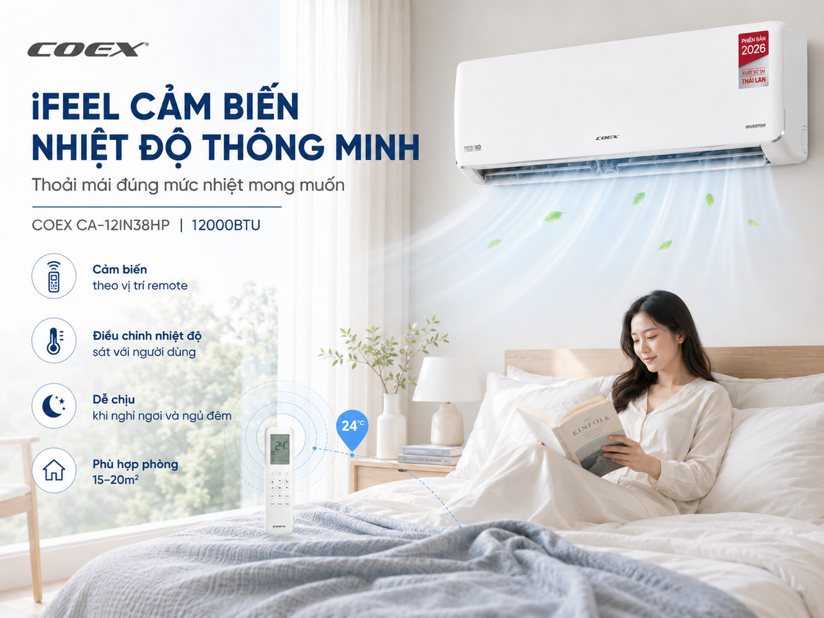 Làm mát đều, bao phủ không gian