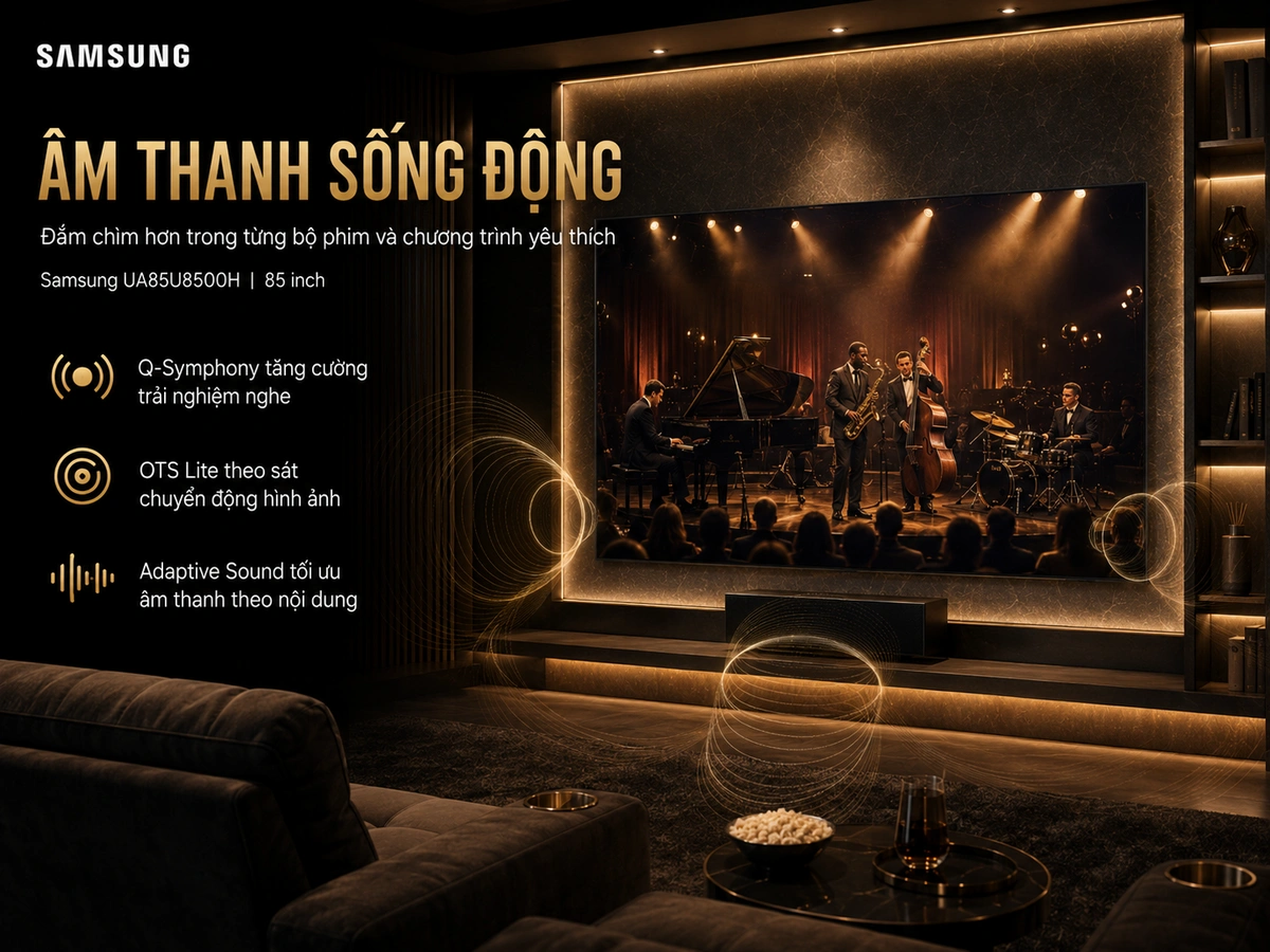 Âm thanh đỉnh cao, trọn vẹn trải nghiệm