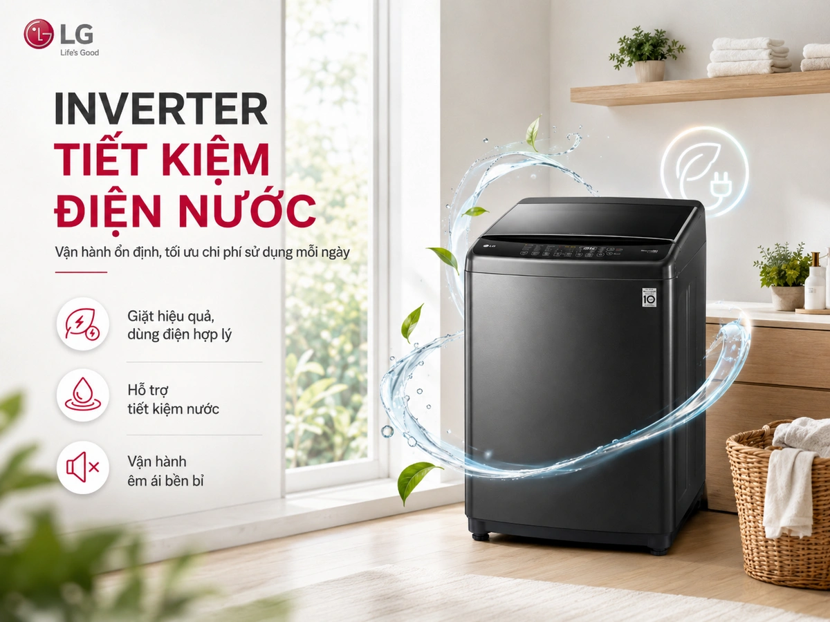 Công nghệ AI DD tối ưu chuyển động giặt, mang lại hiệu quả giặt giũ nhanh chóng, tiết kiệm