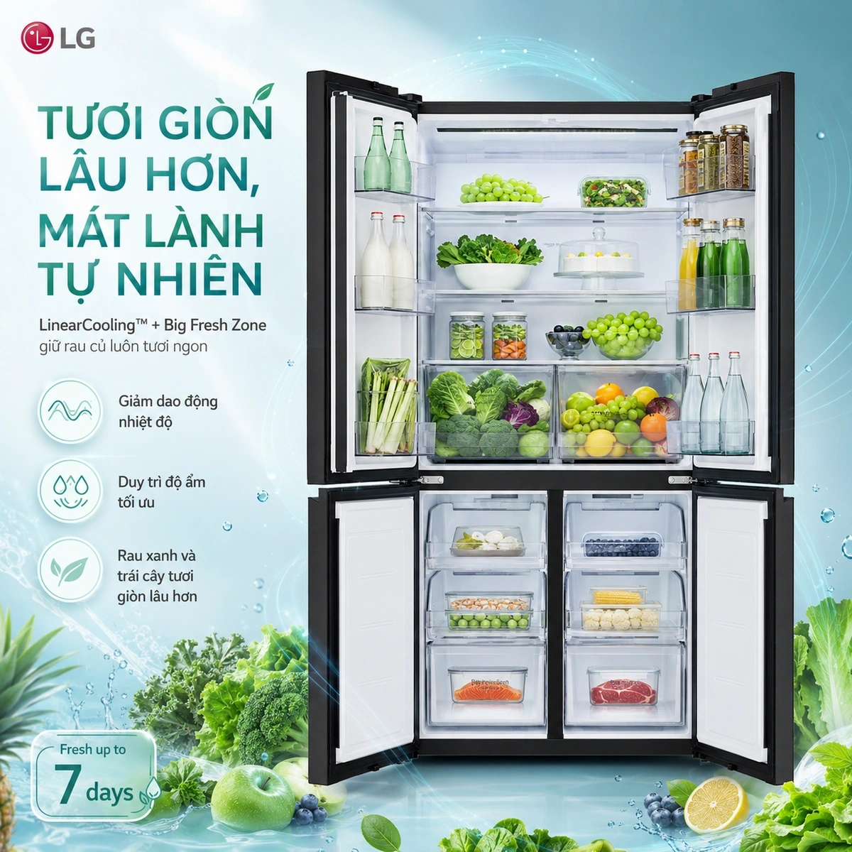 Công nghệ bảo quản thực phẩm tiên tiến, khử mùi hiệu quả