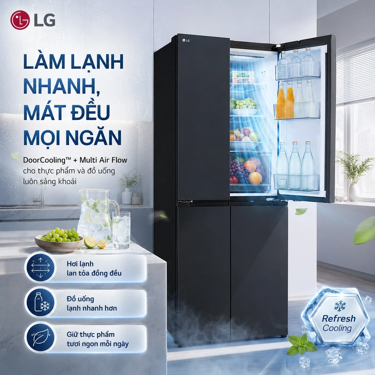 Công nghệ bảo quản thực phẩm tiên tiến, khử mùi hiệu quả