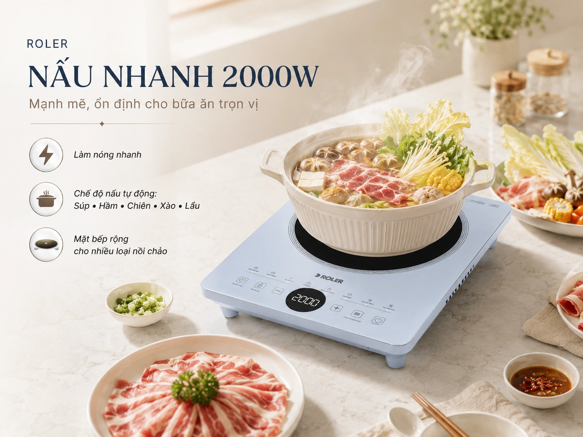 Công nghệ nấu 4.0 ngay trong tầm tay với phần bảng điều khiển một chạm siêu nhạy