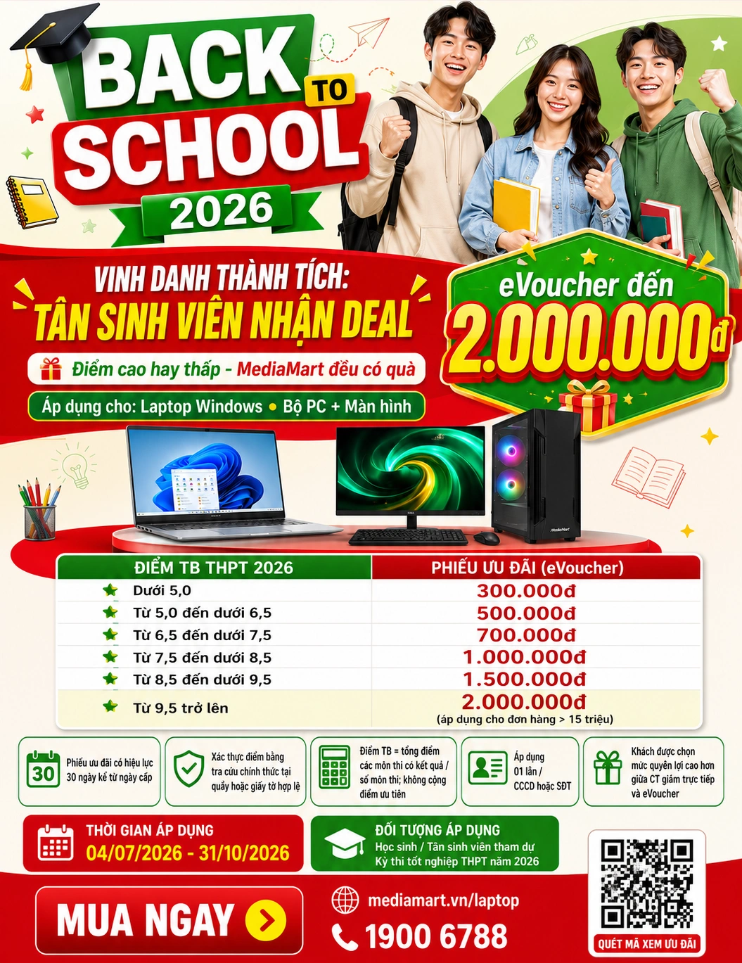 Điểm cao hay thấp - MediaMart đều có quà
