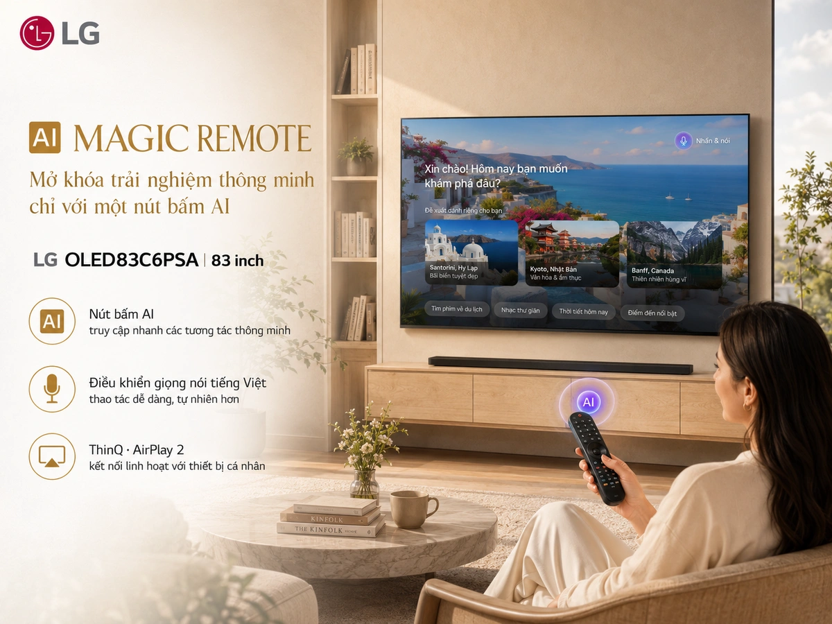 Hệ điều hành webOS 26 và AI tìm kiếm thông minh