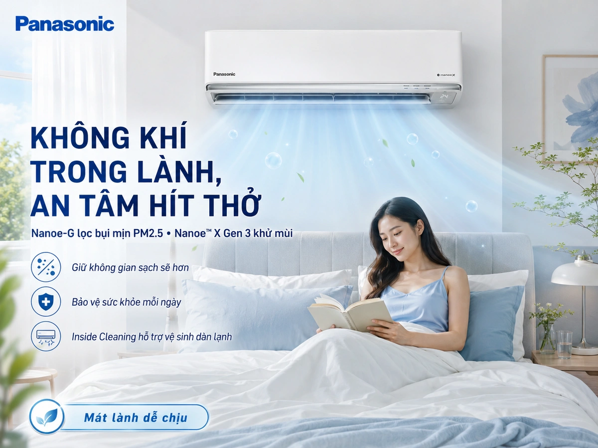 Lọc bụi mịn, khử khuẩn, khử mùi hiệu quả, bảo vệ sức khỏe người dùng