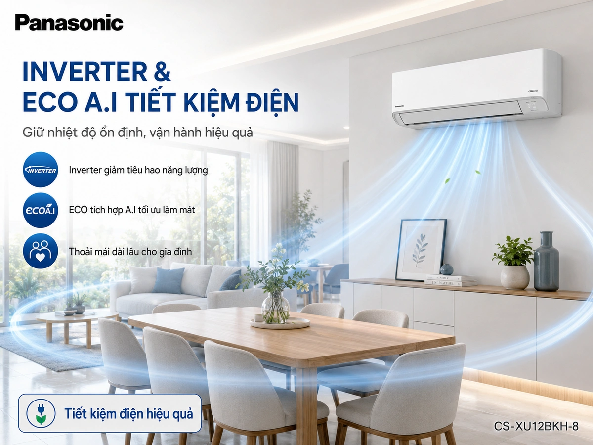 Tone trắng hoài hòa với nhiều không gian sử dụng, làm lạnh nhanh, ổn định, tiết kiệm điện