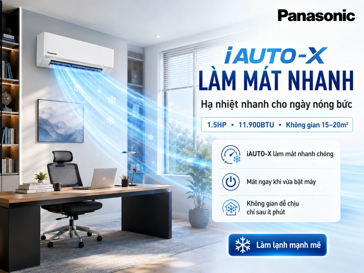 Tone trắng hoài hòa với nhiều không gian sử dụng, làm lạnh nhanh, ổn định, tiết kiệm điện
