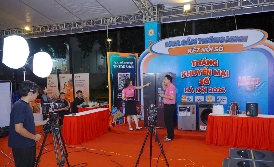 03 phiên livestream TikTok Shop MediaMart hưởng ứng Tháng khuyến mại số Hà Nội 2026 