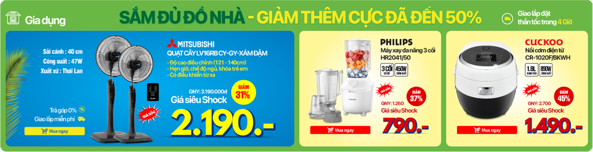 Gia dụng xả kho hè, mua càng nhiều giảm càng sâu