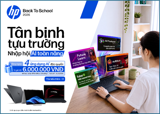 HP Back To School 2026: Tân binh tựu trường - Nhập hội AI toàn năng