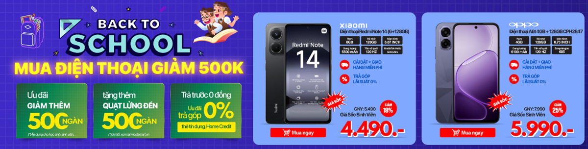 Back to School - Siêu Sale 9/9: Điện thoại giảm đến 50%