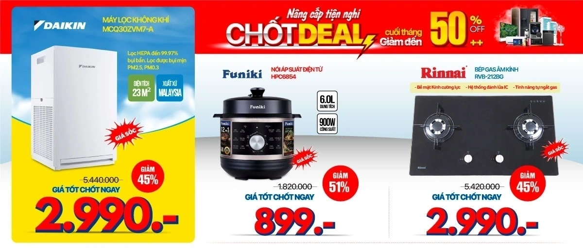 Gia dụng mua càng nhiều càng tiết kiệm, giá chỉ từ 699k