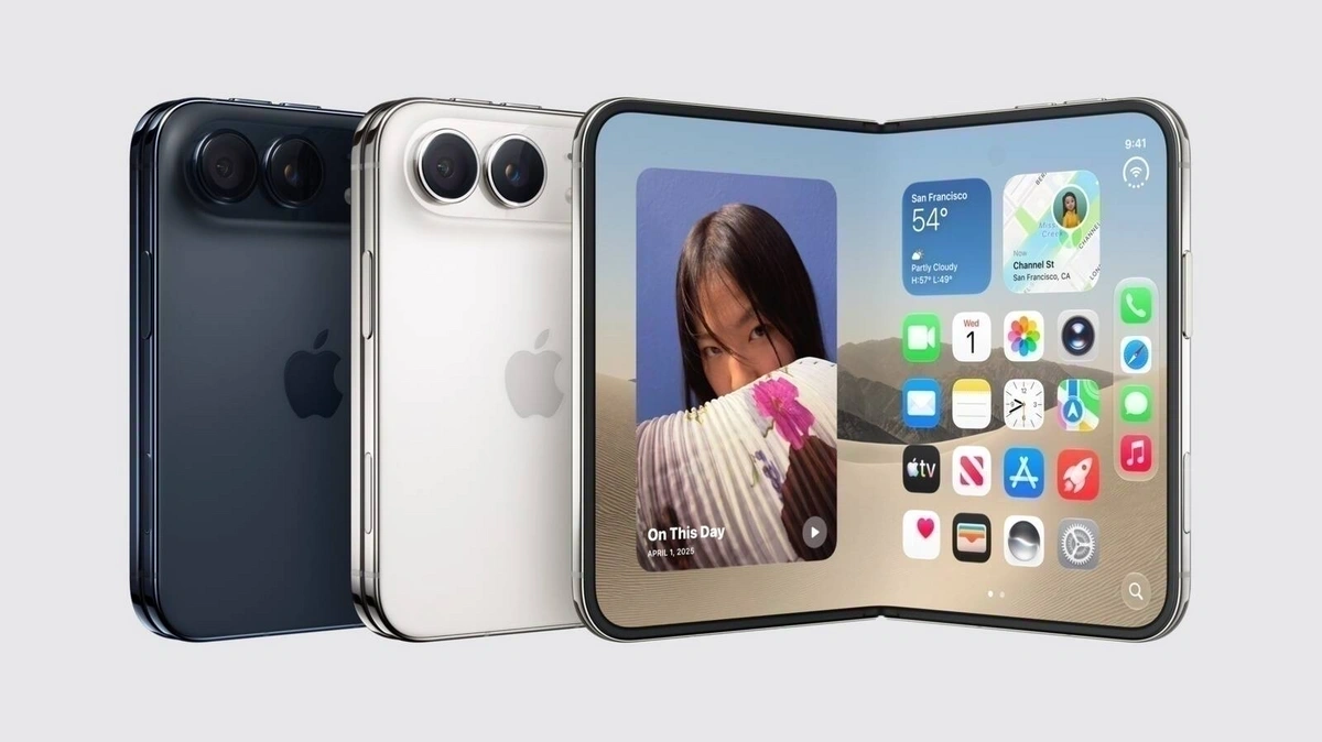 iPhone Duo: Mẫu iPhone gập đầu tiên với màu sắc tối giản