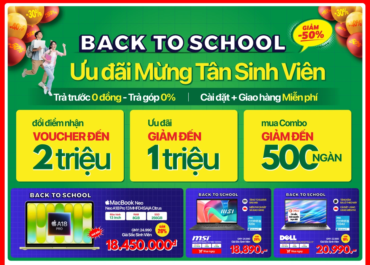 Xả hàng hè không lợi nhuận - Mua laptop giảm đến 1 triệu đồng