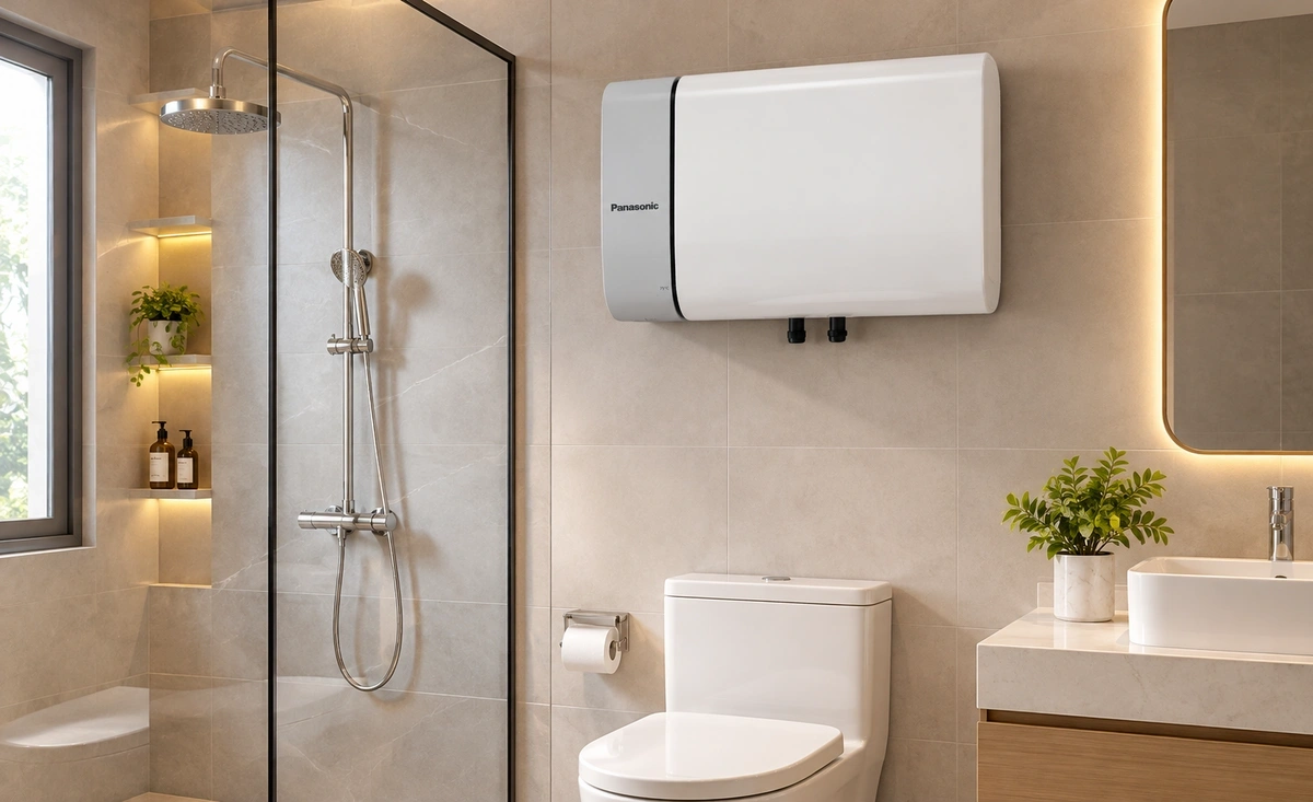 Bình nóng lạnh Panasonic DH-15HBMVWL 15 lít tại MediaMart
