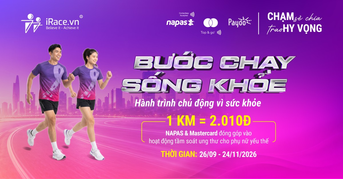 “Chạm sẻ chia, Trao hy vọng 2026” -  giải chạy trực tuyến “Bước Chạy Sống Khỏe” 