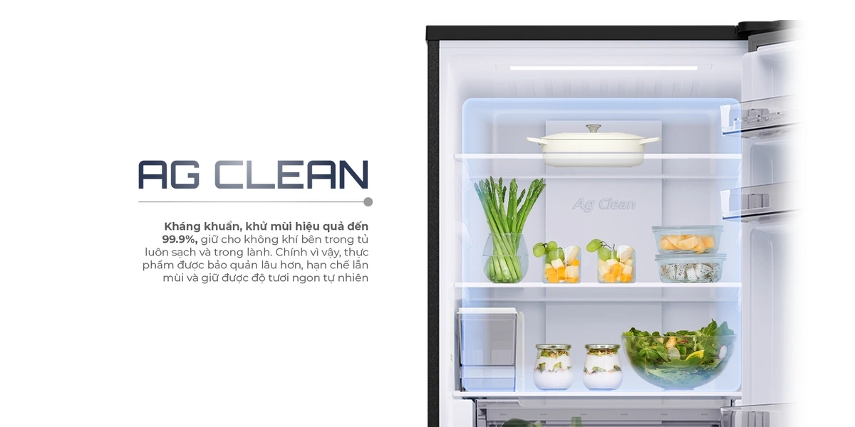Công nghệ kháng khuẩn Ag Clean trên tủ lạnh Panasonic 2 cánh ngăn đá dưới 2026