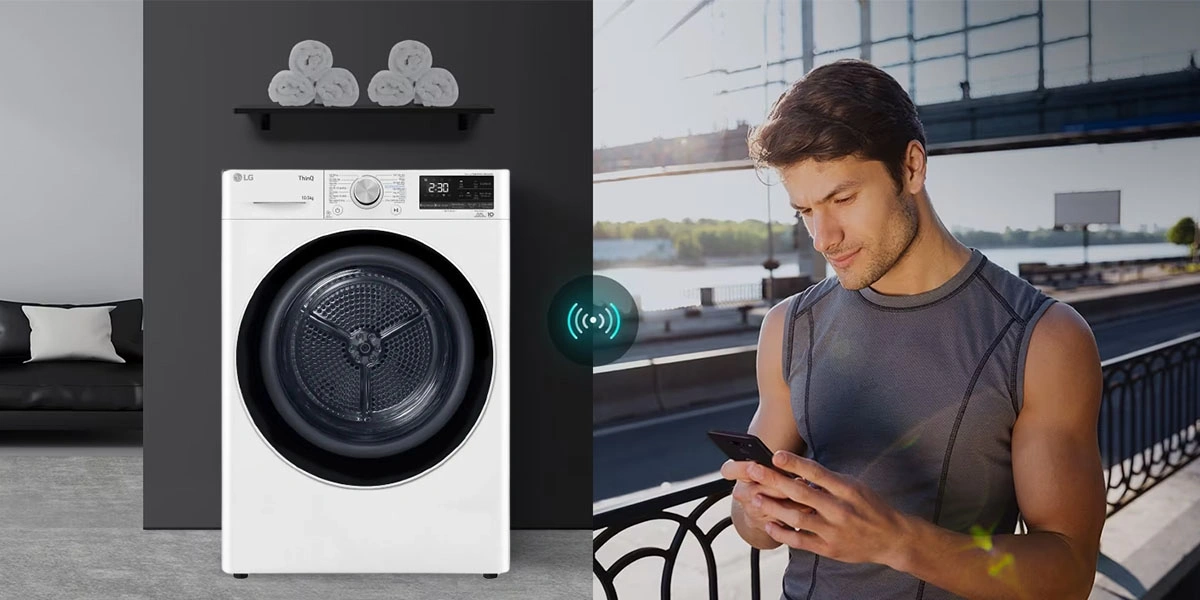 Máy sấy bơm nhiệt LG 10.5kg DVHP50W