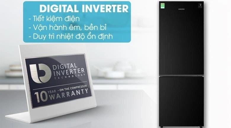 Tủ lạnh ngăn đá dưới Samsung Inverter 310L RB30N4010BU/SV
