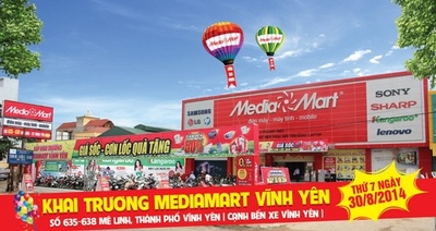 MediaMart sắp khai trương siêu thị thứ 15 ở Vĩnh Phúc