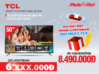5 mẫu TV TCL chất lượng tốt, giá bình dân bán chạy tại MediaMart