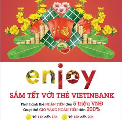 Sắm tết với thẻ Vietinbank – Hoàn tiền 200% tại Media Mart