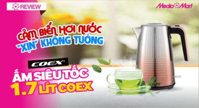 Ấm siêu tốc 1 7 lít Coex EK 801 2000W, Cảm biến hơi nước Xịn không tưởng