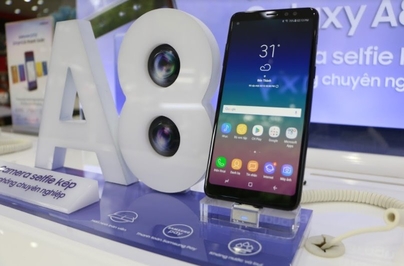 Bộ đôi Samsung Galaxy A8, A8+ 2018 chính thức lên kệ