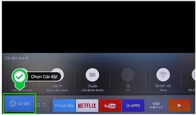 Các bước kết nối mạng Wifi trên smart tivi Samsung
