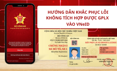 Cách sửa lỗi không tích hợp được giấy phép lái xe trên VNeID
