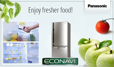 Công nghệ Econavi tiết kiệm điện trên tủ lạnh Panasonic