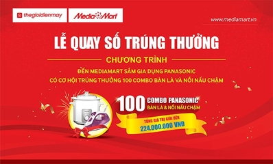 Chúc mừng 40 khách hàng Trúng Giải Vàng Combo Nồi nấu chậm & Bàn là hơi nước Panasonic (Đợt 2)