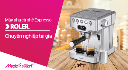 Chuyên nghiệp tại gia cùng máy pha cà phê Espresso Roler RC-3213E