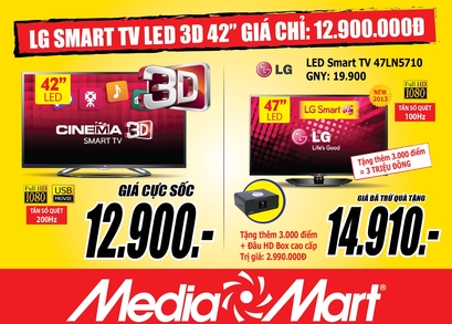 Có thể bạn không tin -Smart TV 3D 42'' giá chỉ 12,9triệu