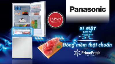 Công nghệ cấp đông mềm Prime Fresh Freezing trên tủ lạnh Panasonic