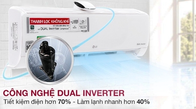 Công nghệ DUAL Inverter trên điều hòa LG