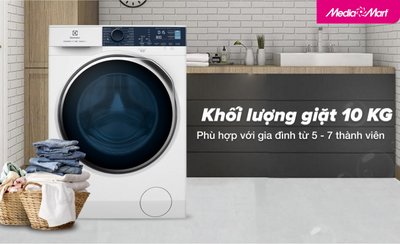 Đánh giá chi tiết máy giặt sấy 2 trong 1 Electrolux Inverter EWW1024P5WB