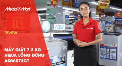 Đánh giá Máy giặt AQUA 7.2kg AQW-S72CT – Giá rẻ, hiệu năng tốt