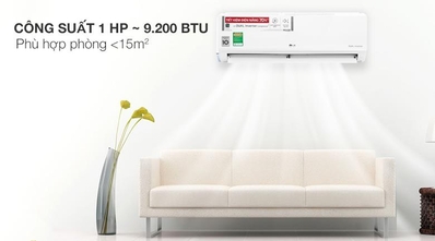 Điều hòa 1 chiều Inverter LG V10ENW 9.200BTU Dual Cool: Kiểm soát năng lượng chủ động