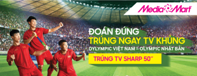 ĐOÁN ĐÚNG – TRÚNG TV SHARP 50’’ - OLYMPIC U23 VIỆT NAM vs U23 NHẬT BẢN CÙNG MEDIAMART