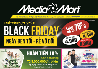 Đón chờ sự kiện Black Friday - 3 ngày vàng giá rẻ vô đối tại MediaMart