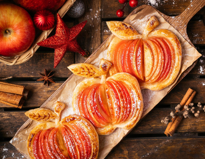 Đón Giáng Sinh với cách làm bánh táo nướng bằng nồi chiên không dầu