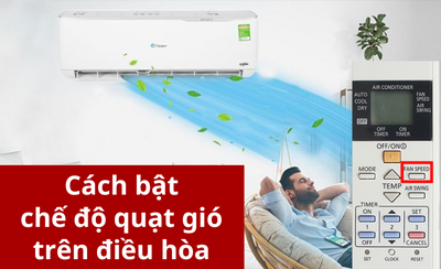 Fan Speed trong điều hòa là gì? Cách bật chế độ quạt gió của điều hòa chi tiết nhất