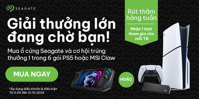 Khuyến mại SeaGate GIẢI THƯỞNG LỚN ĐANG CHỜ BẠN