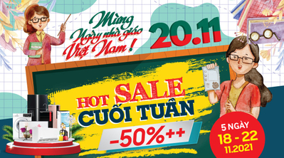 Hot Sale cuối tuần - Mừng ngày Nhà giáo Việt Nam 20/11, MediaMart giảm lớn 50%