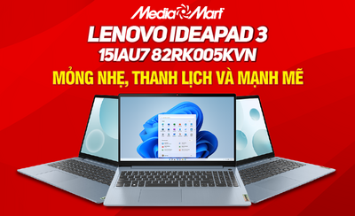 Lenovo Ideapad 3 15IAU7 82RK005KVN - Mỏng nhẹ, thanh lịch và mạnh mẽ