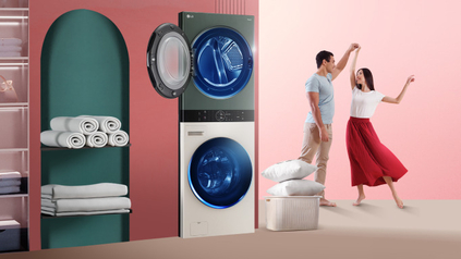 LG ra mắt tháp giặt sấy thông minh LG WashTower™