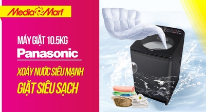Máy giặt 10.5 Kg Panasonic NA-FD10VR1BV: Giặt siêu sạch