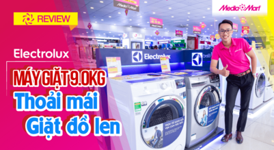 Máy giặt 9 Kg Electrolux EWF9025BQSA Inverter - Giặt hơi nước, chống nhăn quần áo